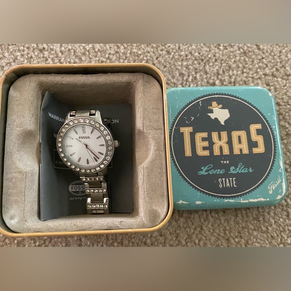 Women’s Fossil Jesse Watch White-Dial Glitz Dress - Picture 5 of 6